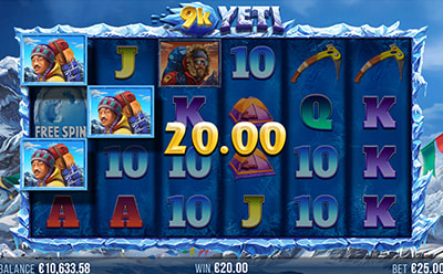 9k Yeti spēļu automāta Wild simboli