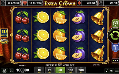 Extra Crown spēļu automāts Laimz Latvijas online kazino