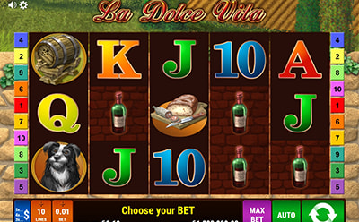 La Dolce Vita spēļu automāta spēles LV BET Latvijas tiešsaistes kazino