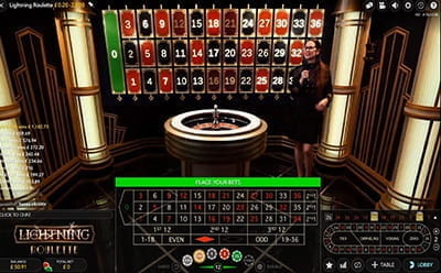 Lightning Roulette Live kazino spēle