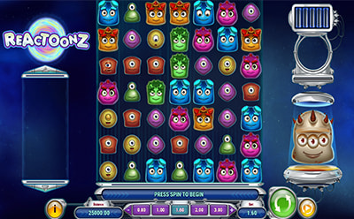Reactoonz spēļu automāts X3000 Latvijas online kazino
