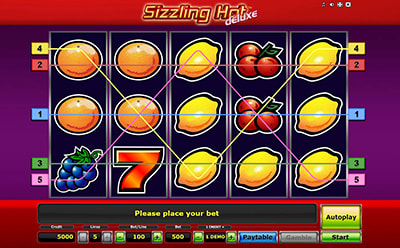 Sizzling Hot Deluxe spēļu automāts X3000 Latvijas online kazino