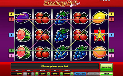 Sizzling Hot Deluxe spēļu automāta spēle Betsafe Latvijas tiešsaistes kazino