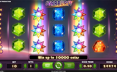 Starburst spēļu automāta wild simbols