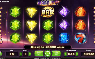 Starburst mobilais spēļu automāts