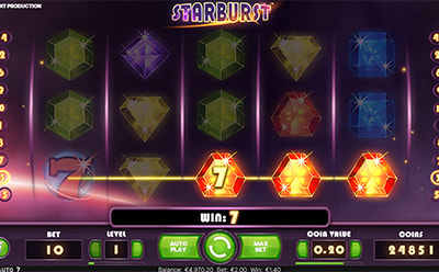 Starburst spēļu automāta paplašināšanās simbols