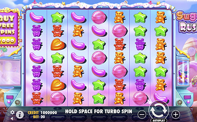 Sugar Rush spēļu automāts Slot Paradise Latvija online kazino